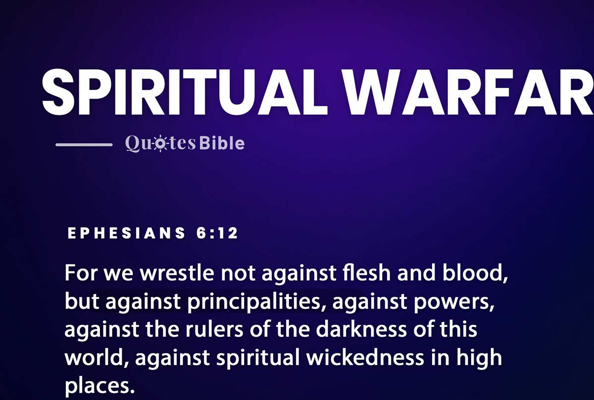 spiritual warfare bible verses quote