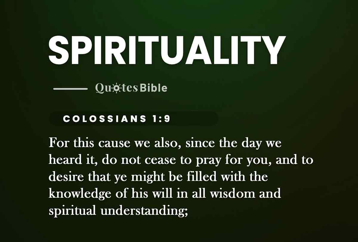 spirituality bible verses quote