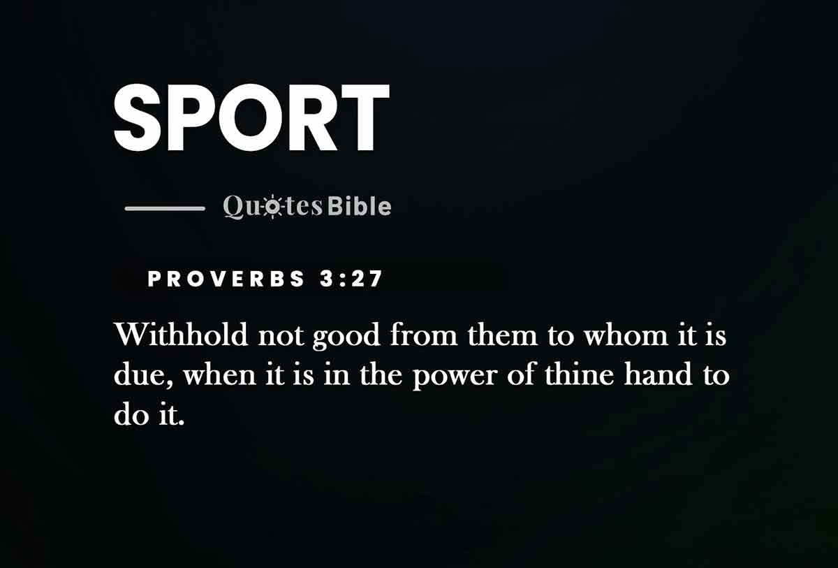 sport bible verses quote