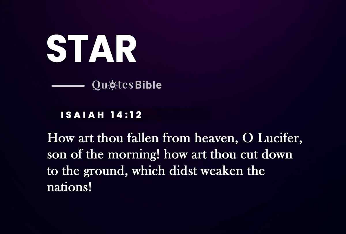 star bible verses quote
