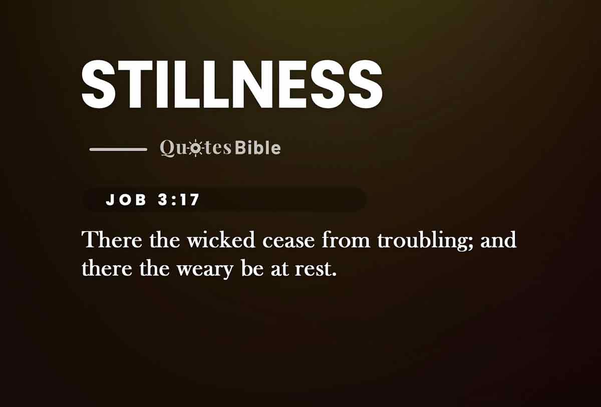 stillness bible verses quote