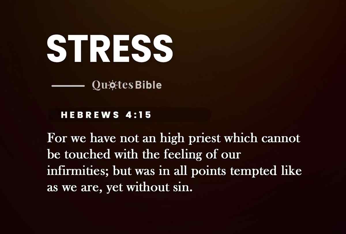 stress bible verses quote