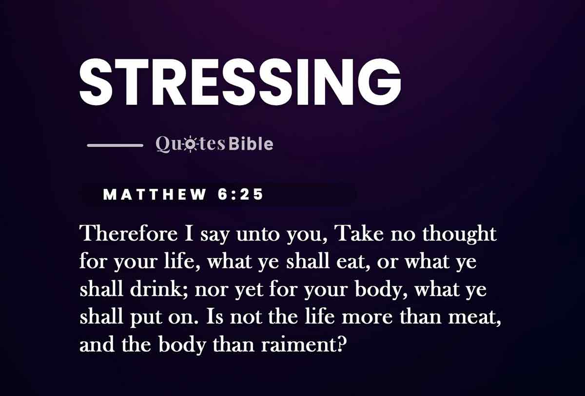 stressing bible verses quote