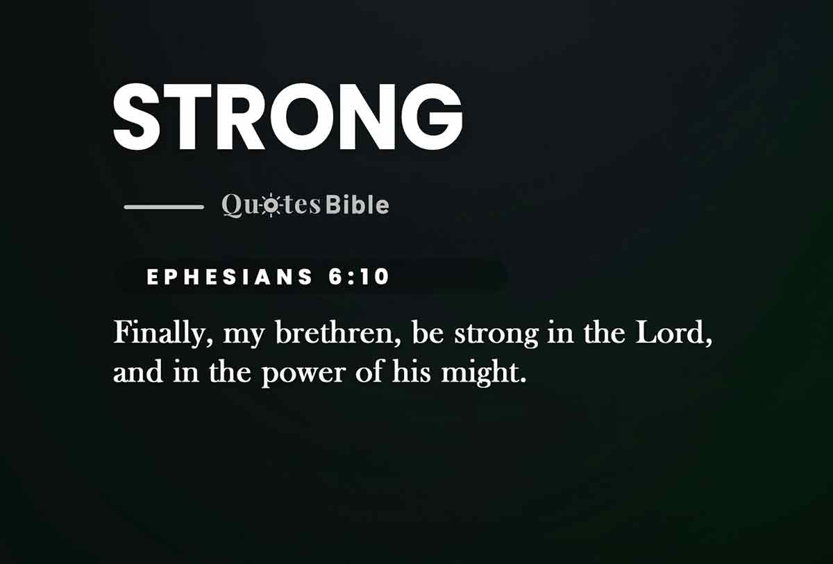 strong bible verses quote
