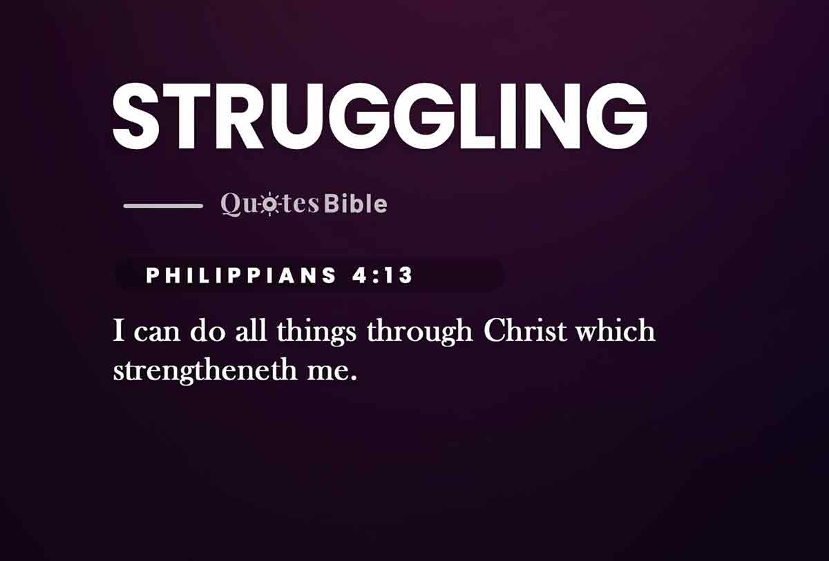struggling bible verses quote