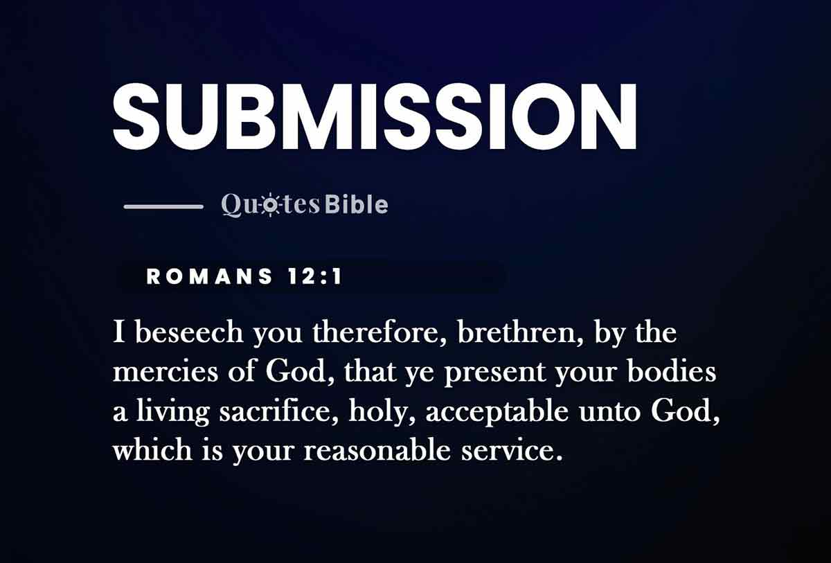 submission bible verses quote