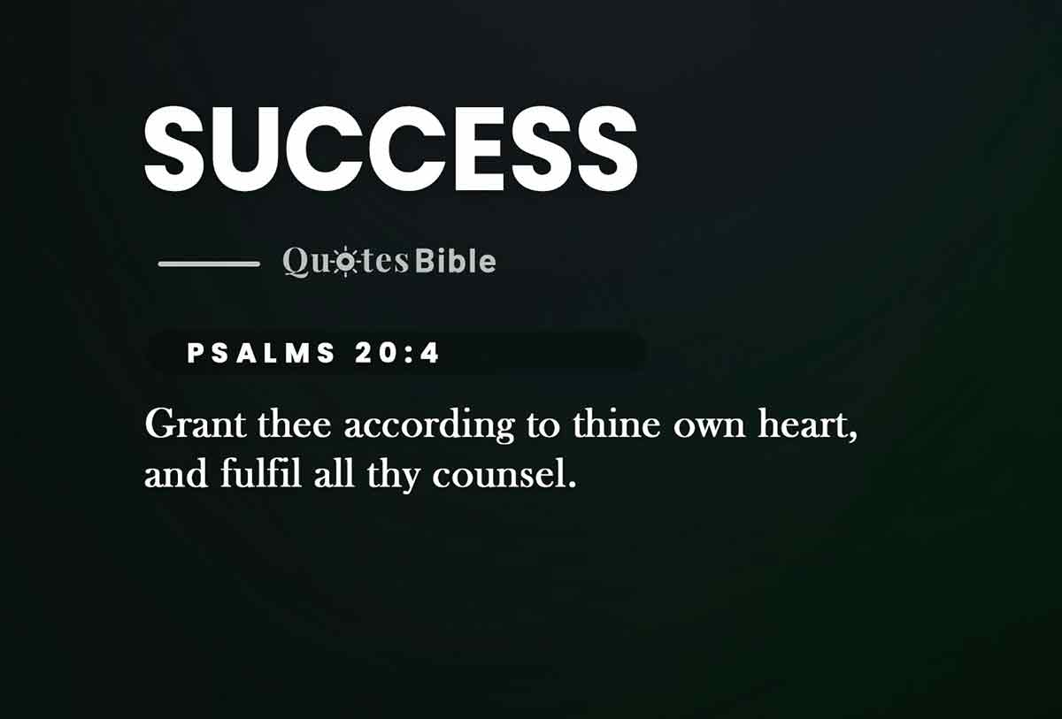 success bible verses quote