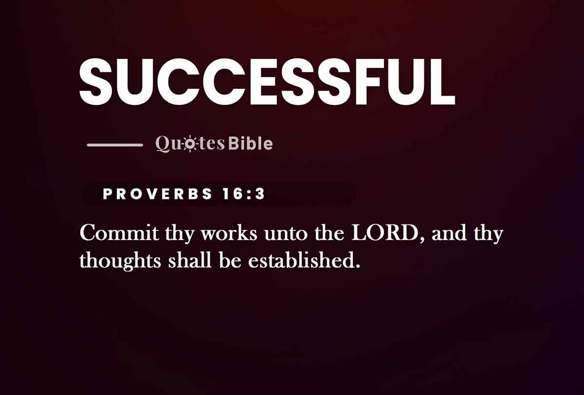 successful bible verses quote