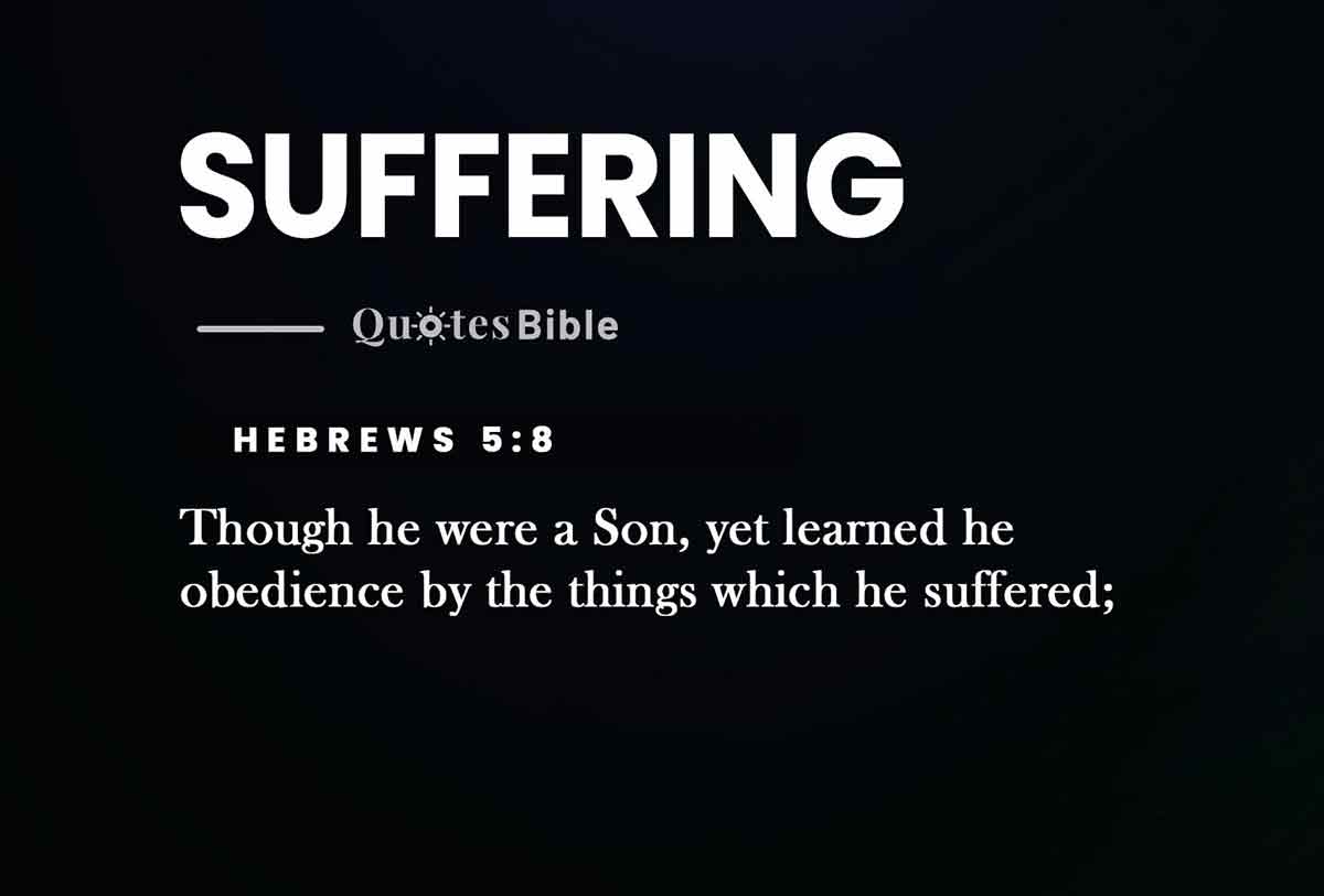 suffering bible verses quote