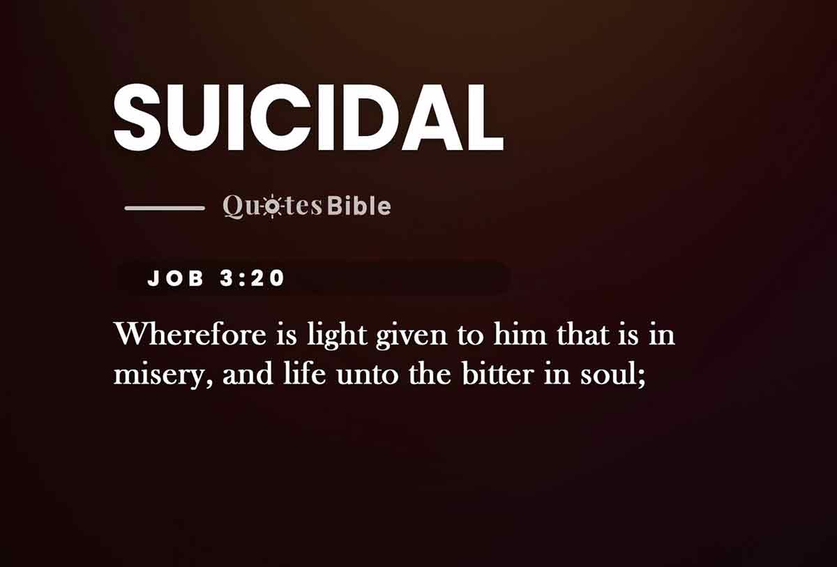suicidal bible verses photo