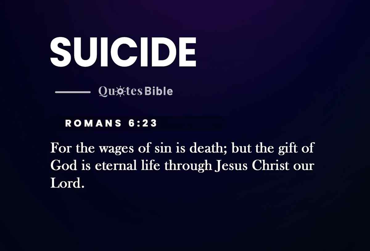 suicide bible verses quote