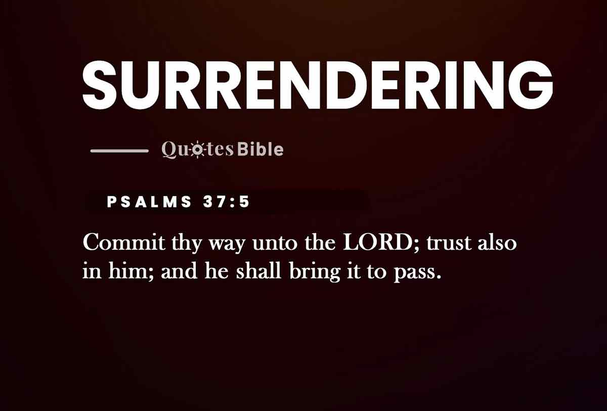surrendering bible verses photo