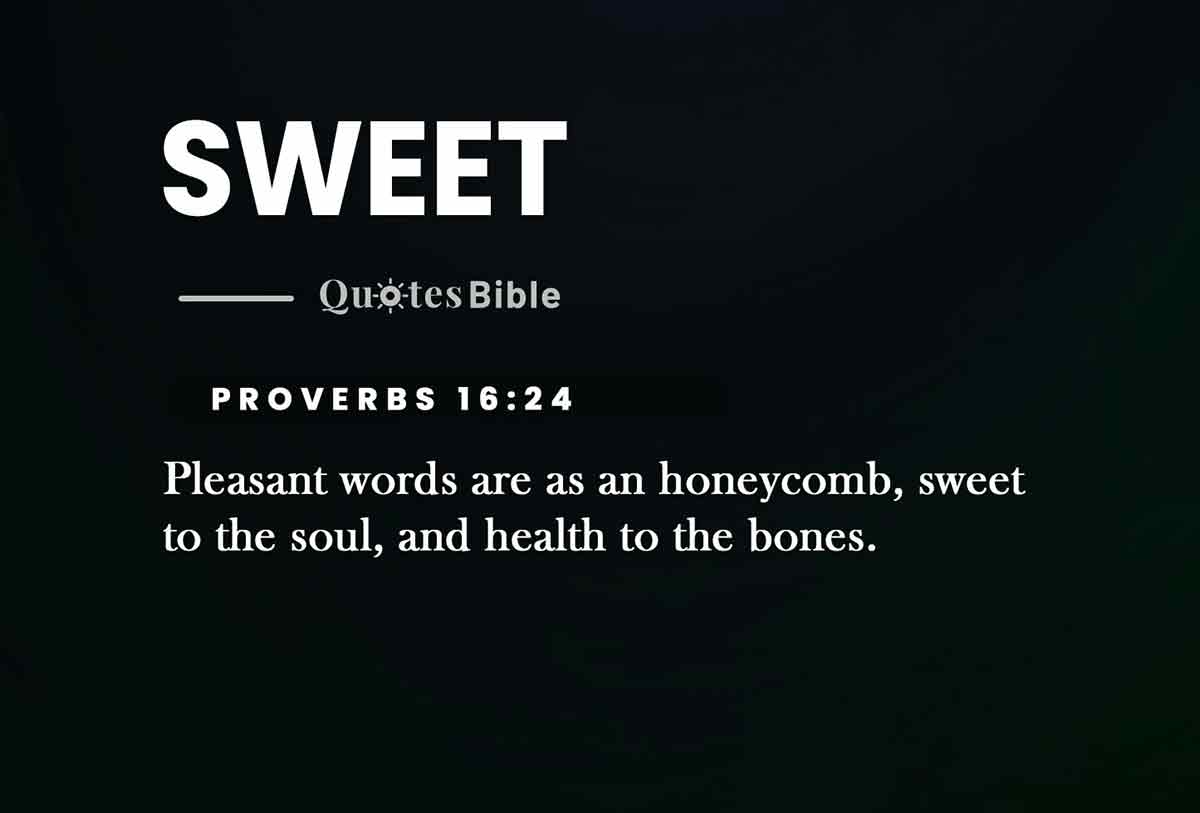 sweet bible verses quote