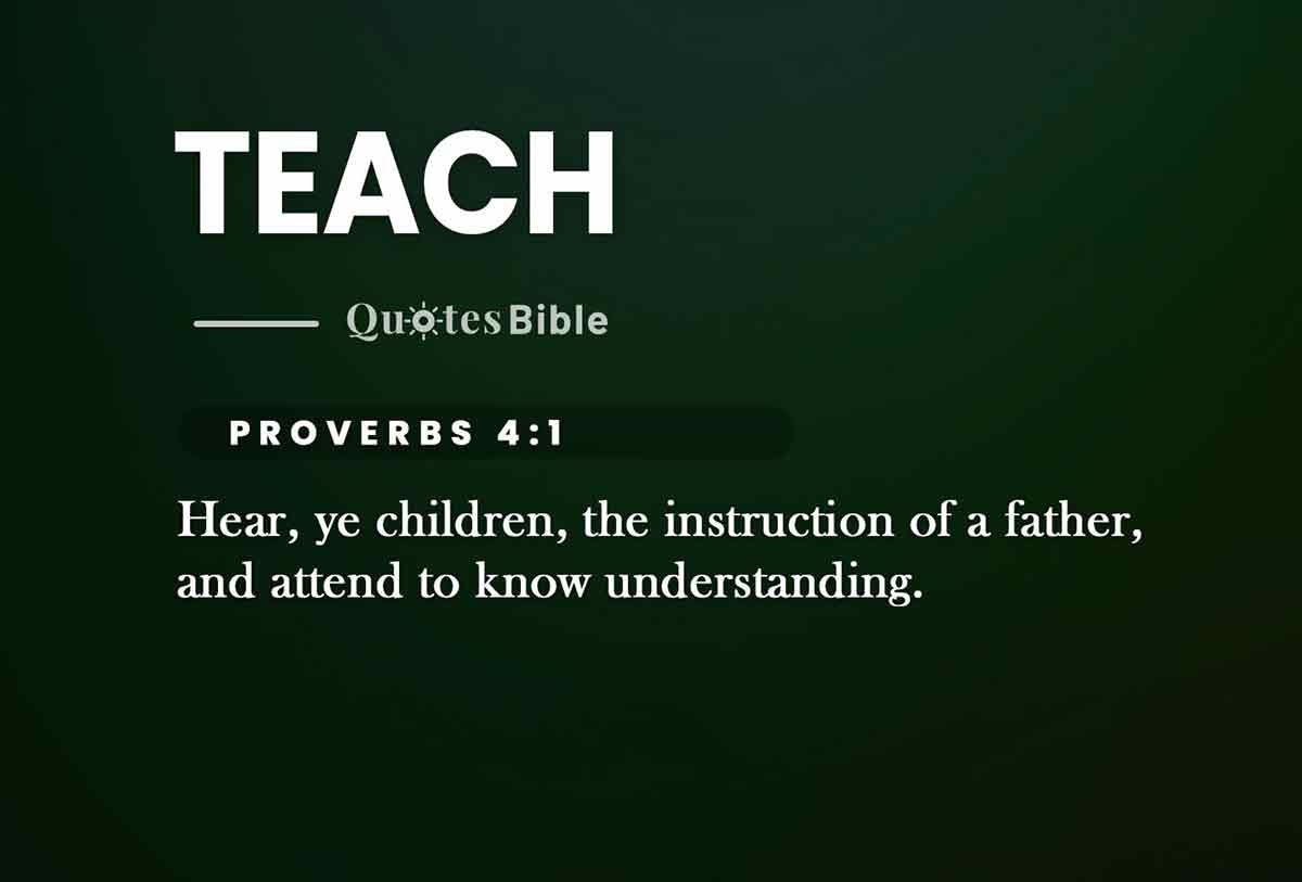 teach bible verses quote
