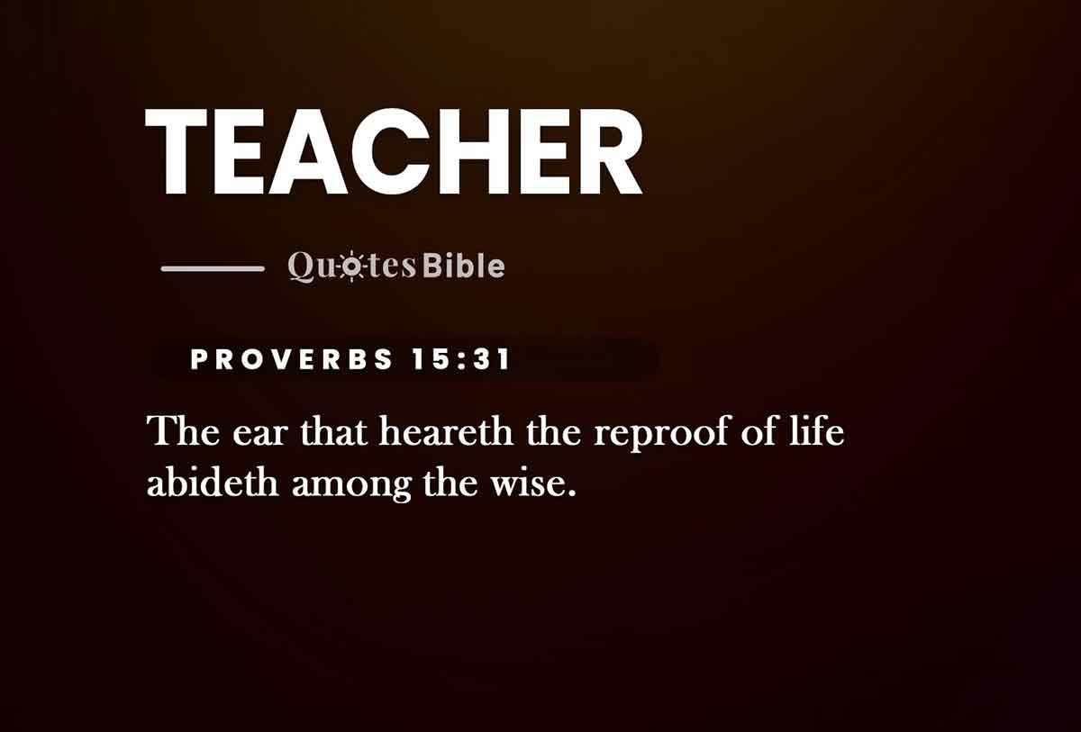 teacher bible verses quote
