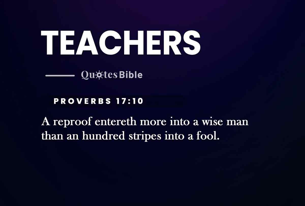 teachers bible verses quote