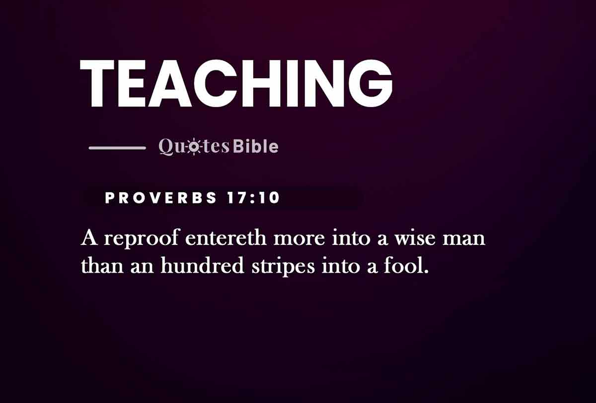 teaching bible verses quote