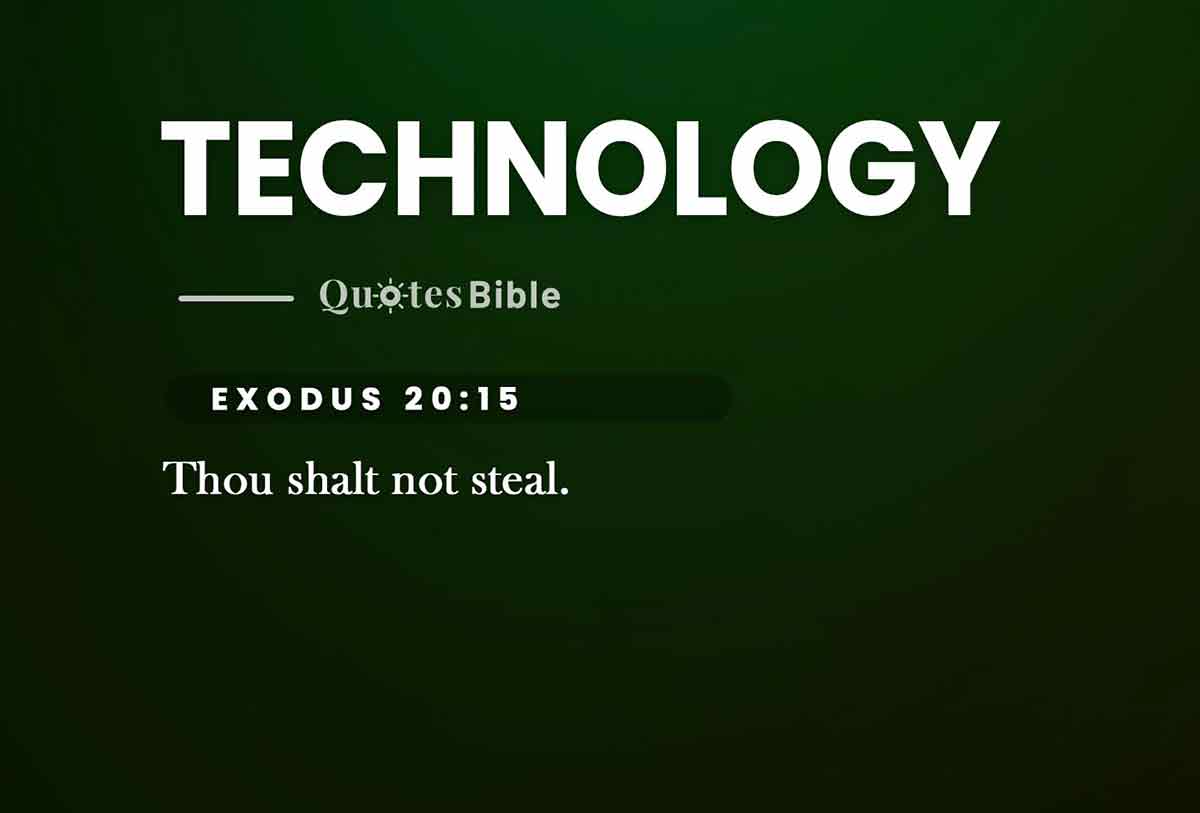 technology ethics bible verses photo