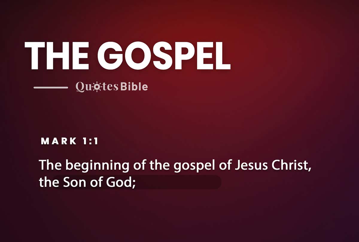 the gospel bible verses quote