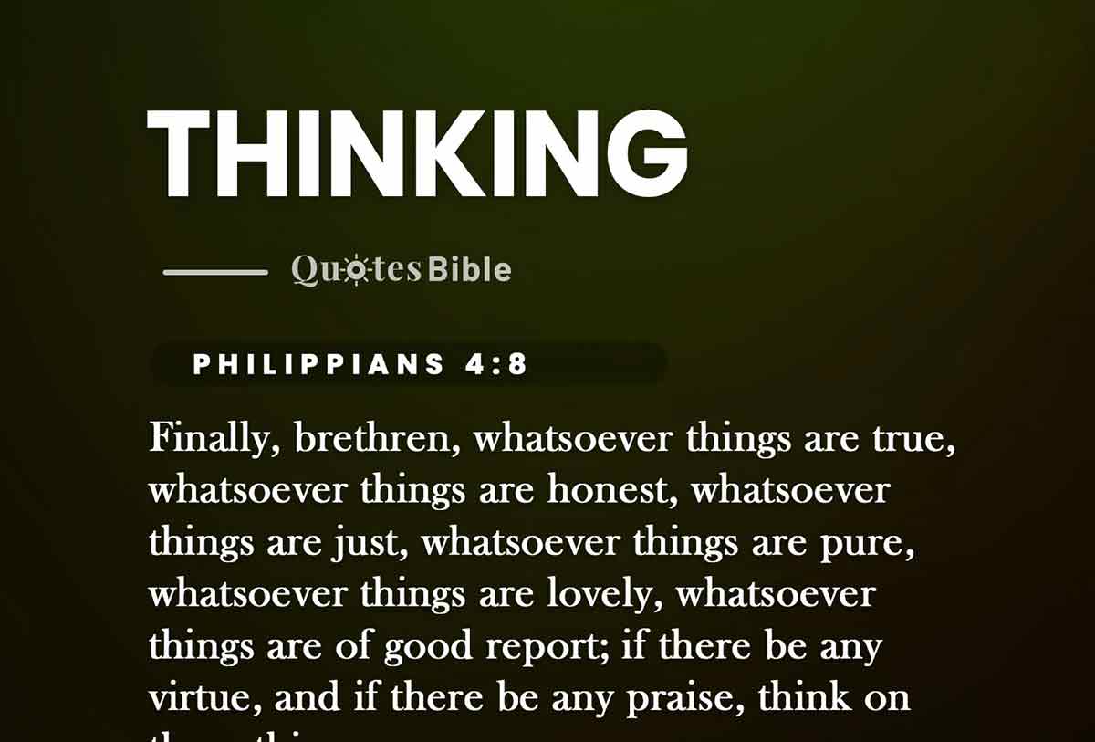 thinking bible verses quote