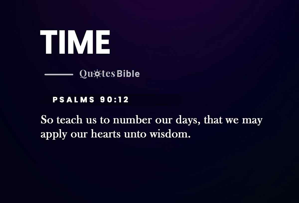 time bible verses quote