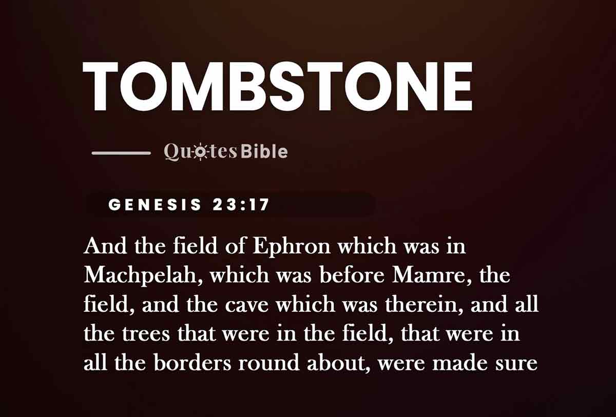 tombstone bible verses quote