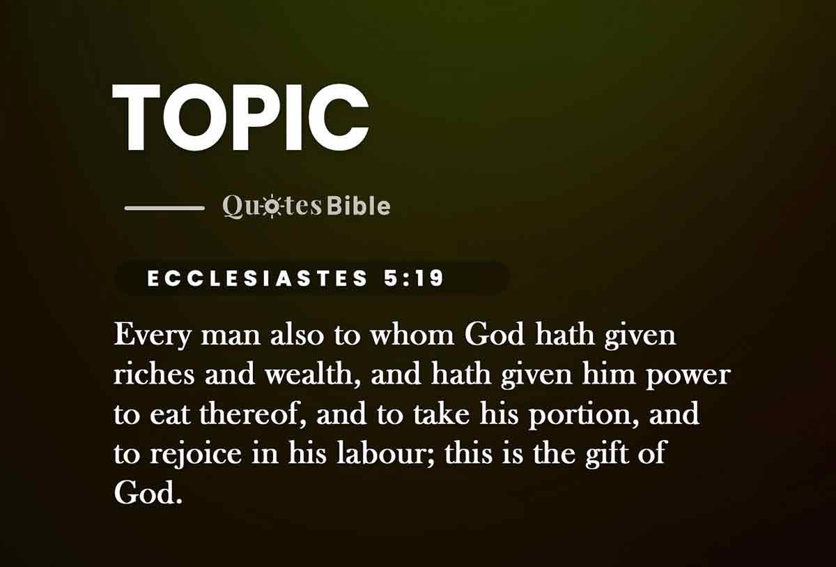 topic bible verses quote