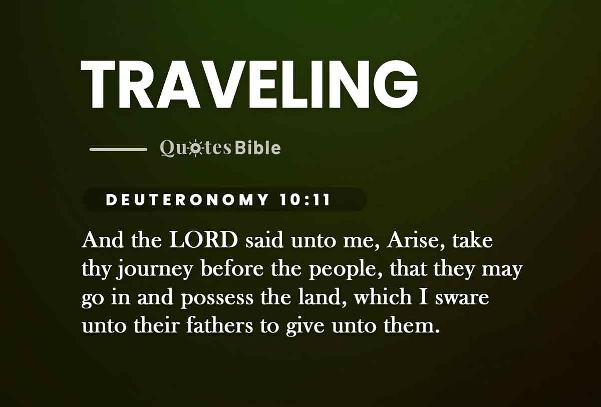 traveling bible verses photo