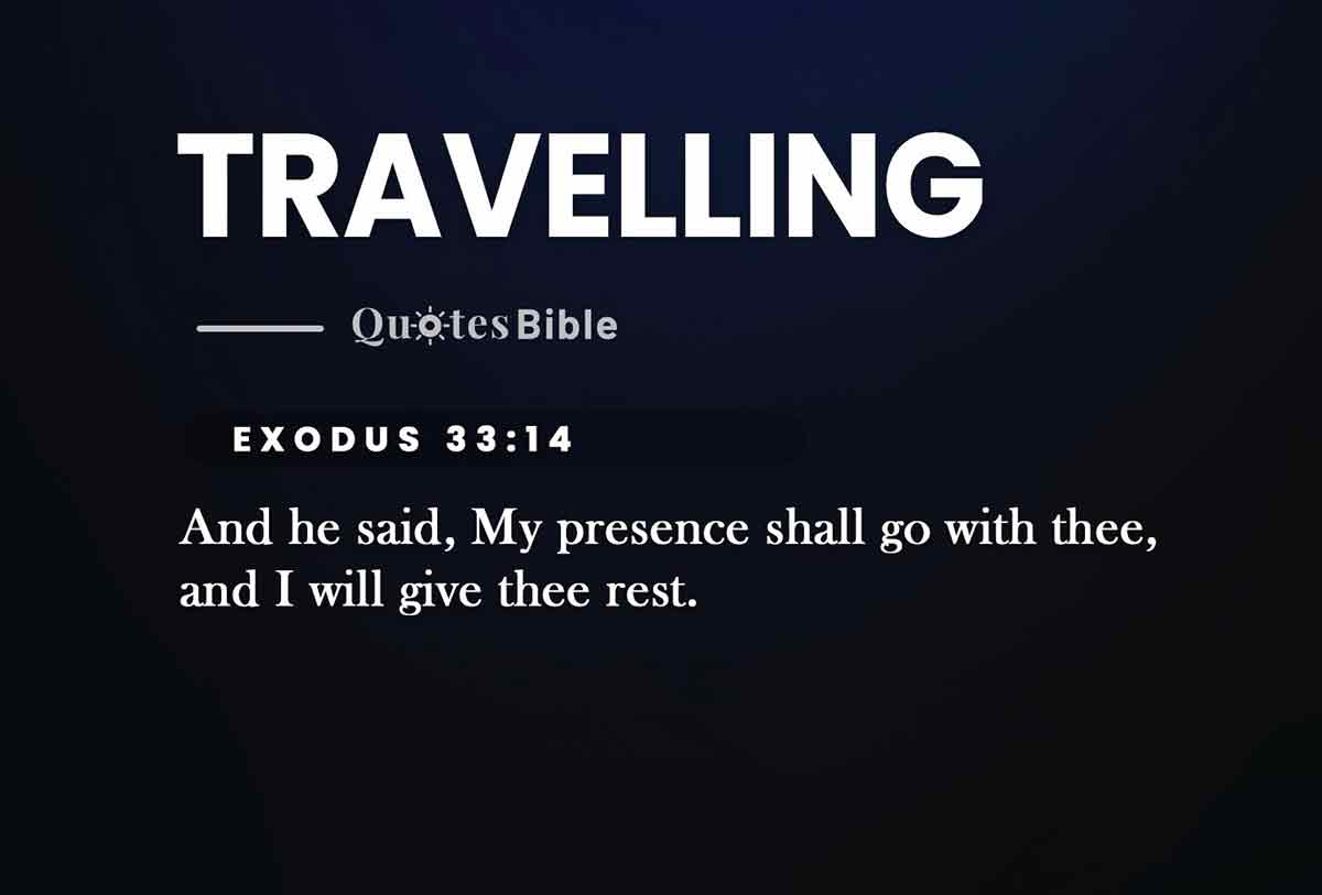 travelling bible verses quote