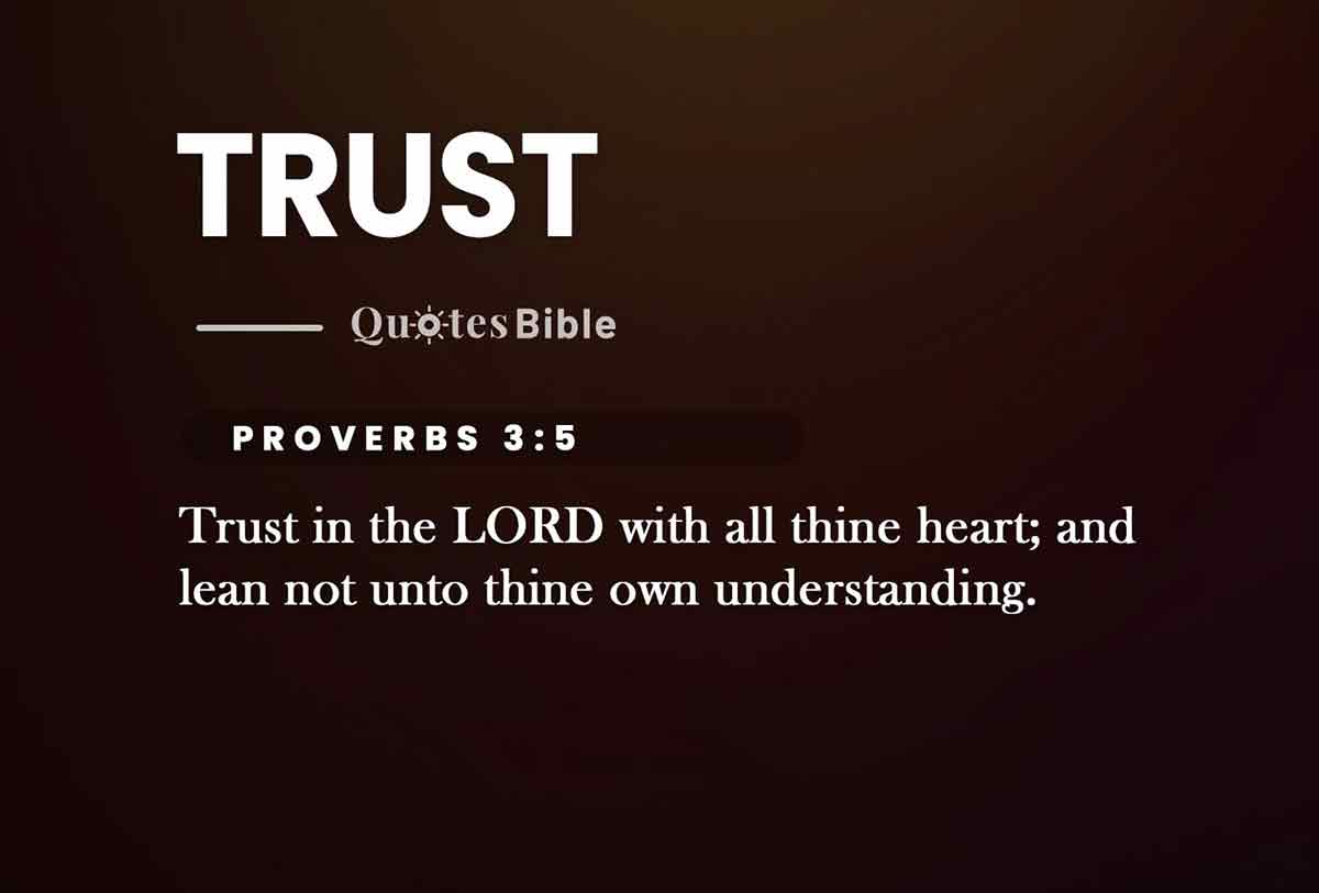 trust bible verses quote