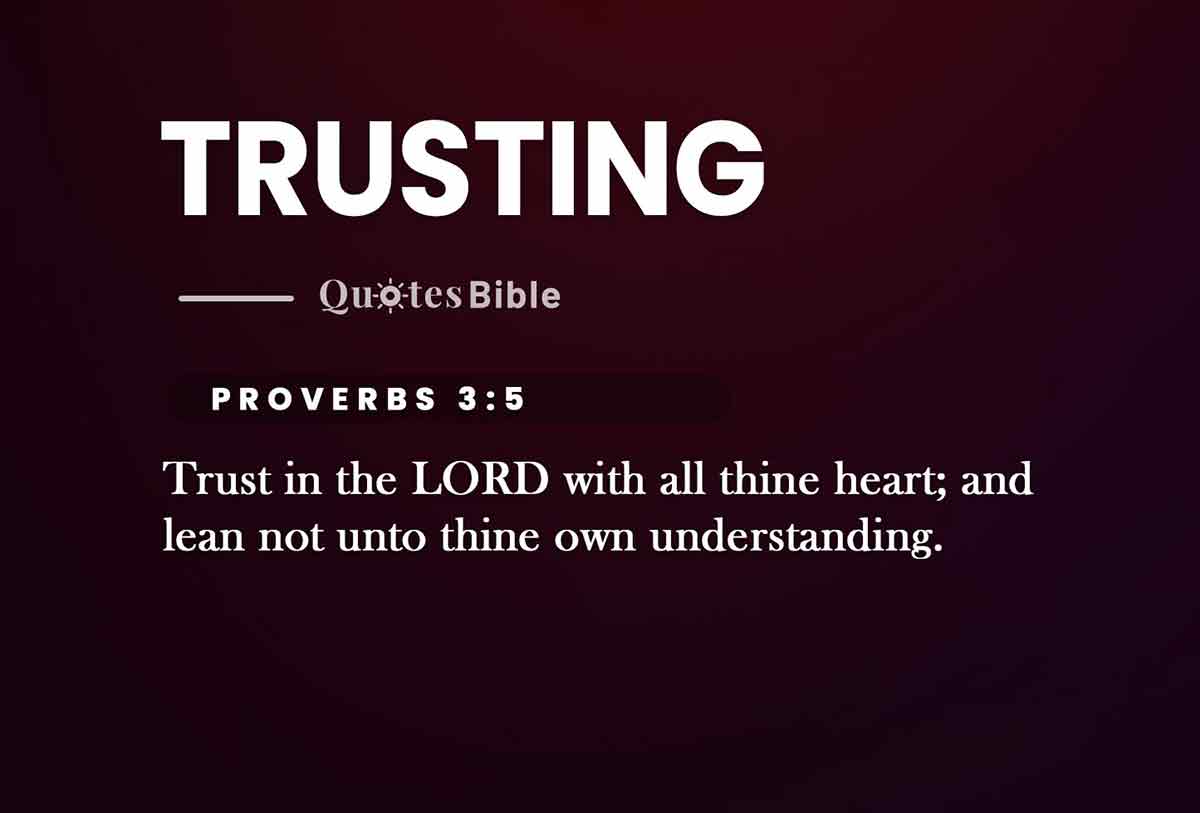 trusting bible verses quote