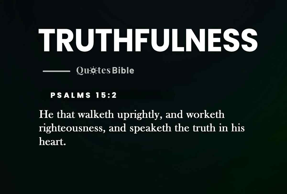 truthfulness bible verses quote