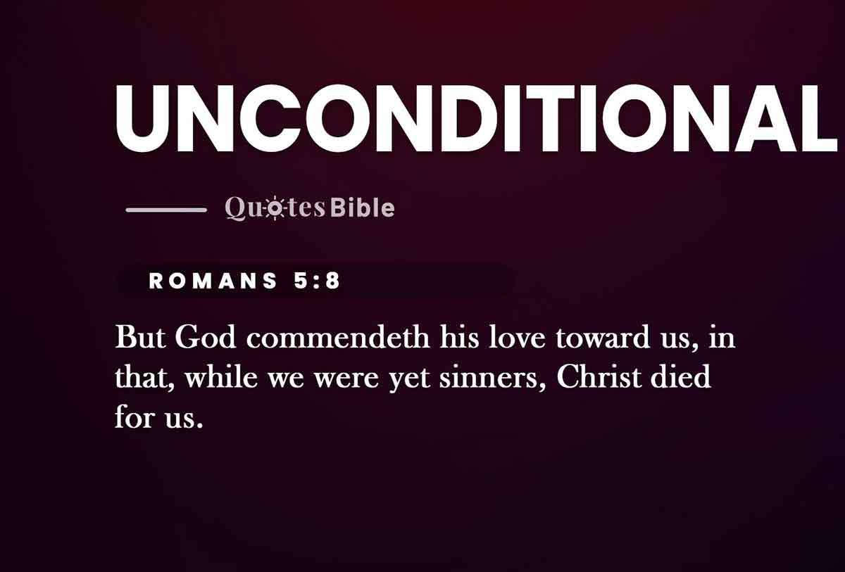 unconditional love bible verses photo