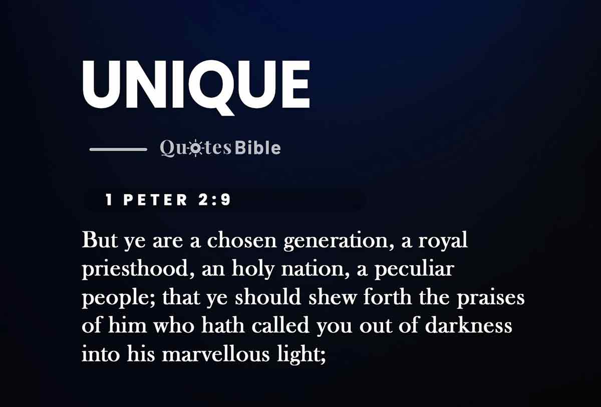 unique bible verses quote