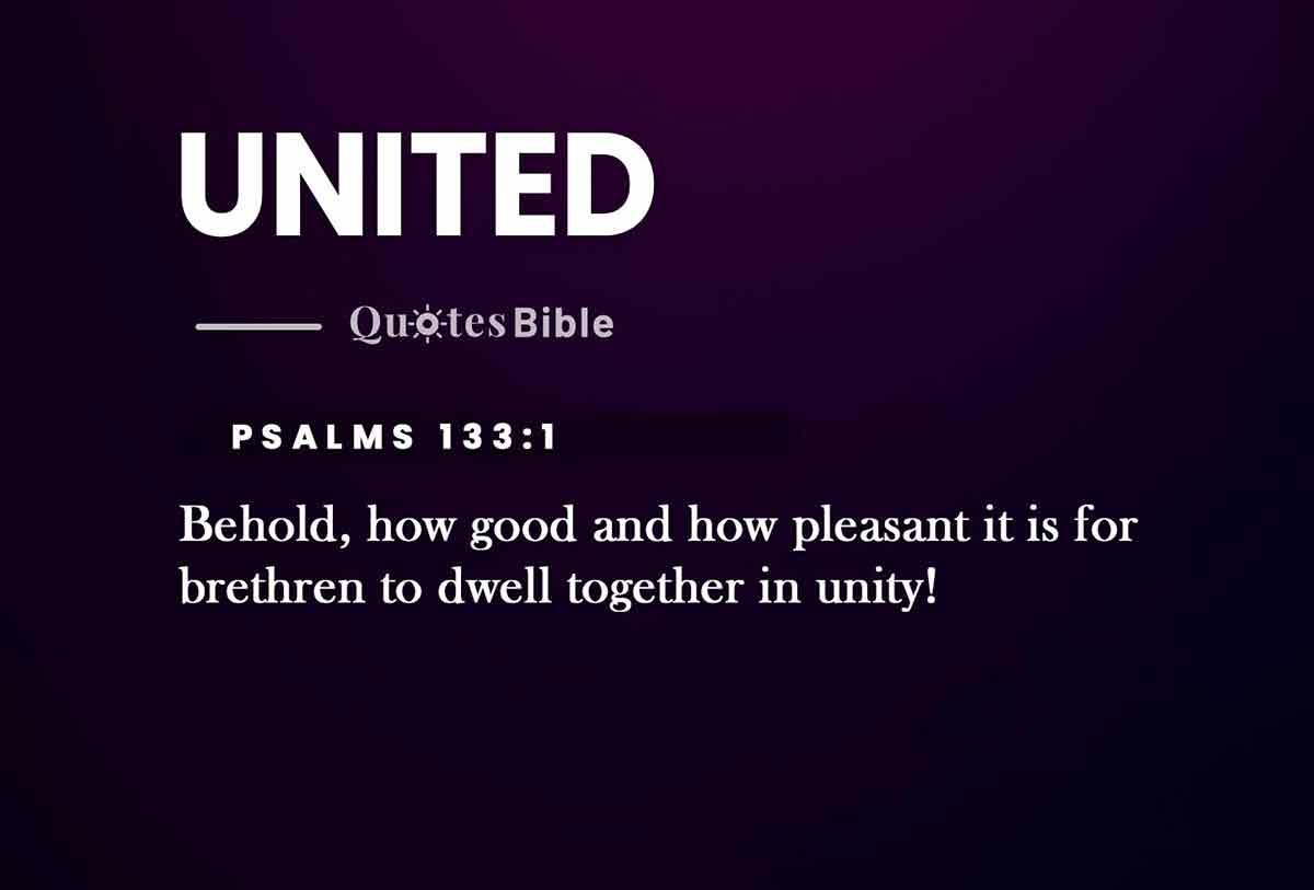 united bible verses photo