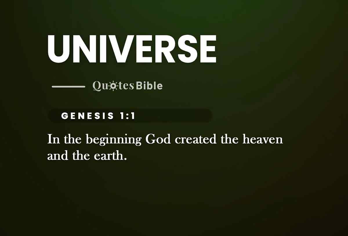 universe bible verses photo