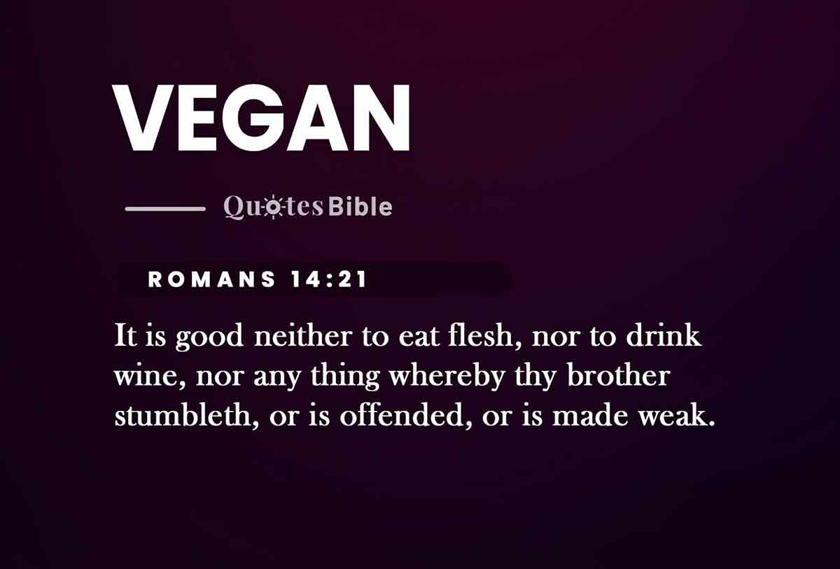 vegan bible verses quote