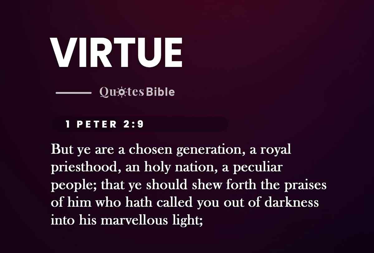 virtue bible verses quote