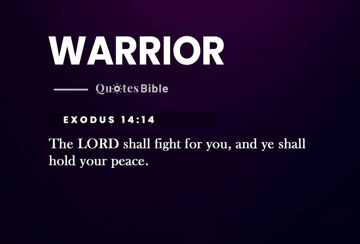 warrior bible verses quote