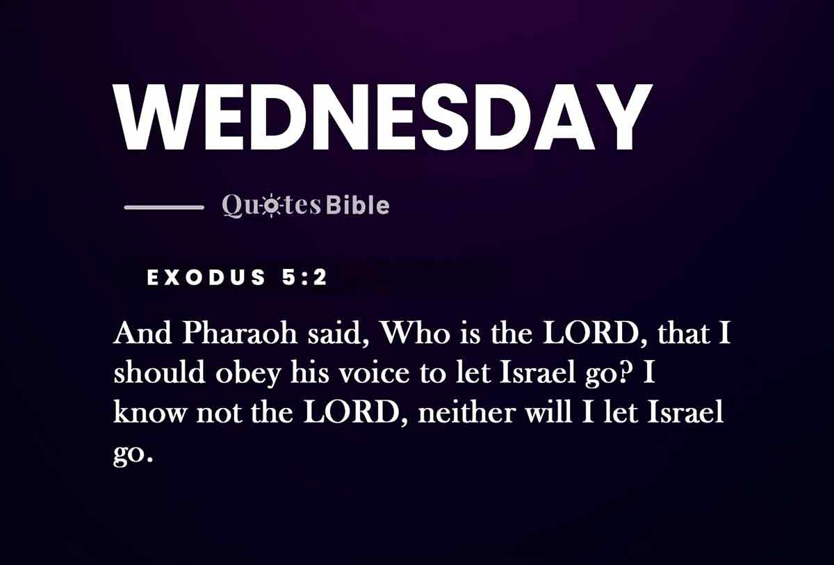 wednesday bible verses quote