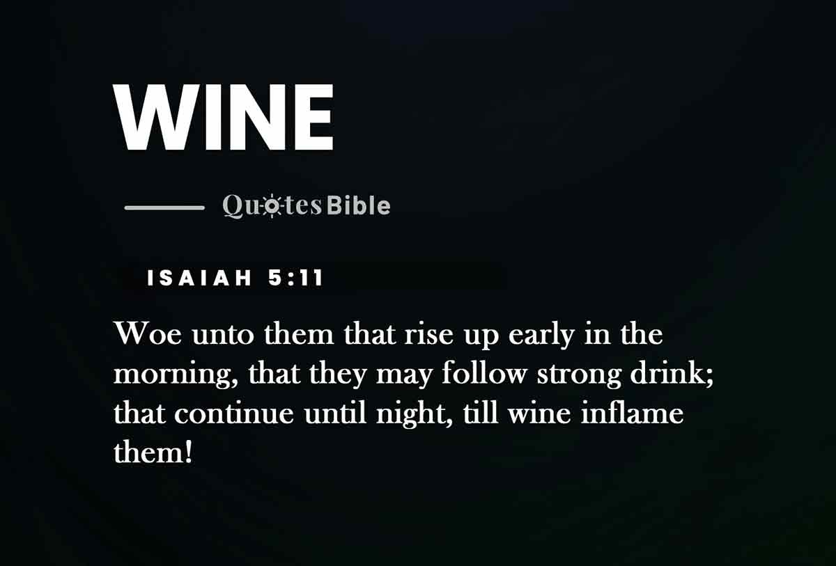 wine bible verses quote