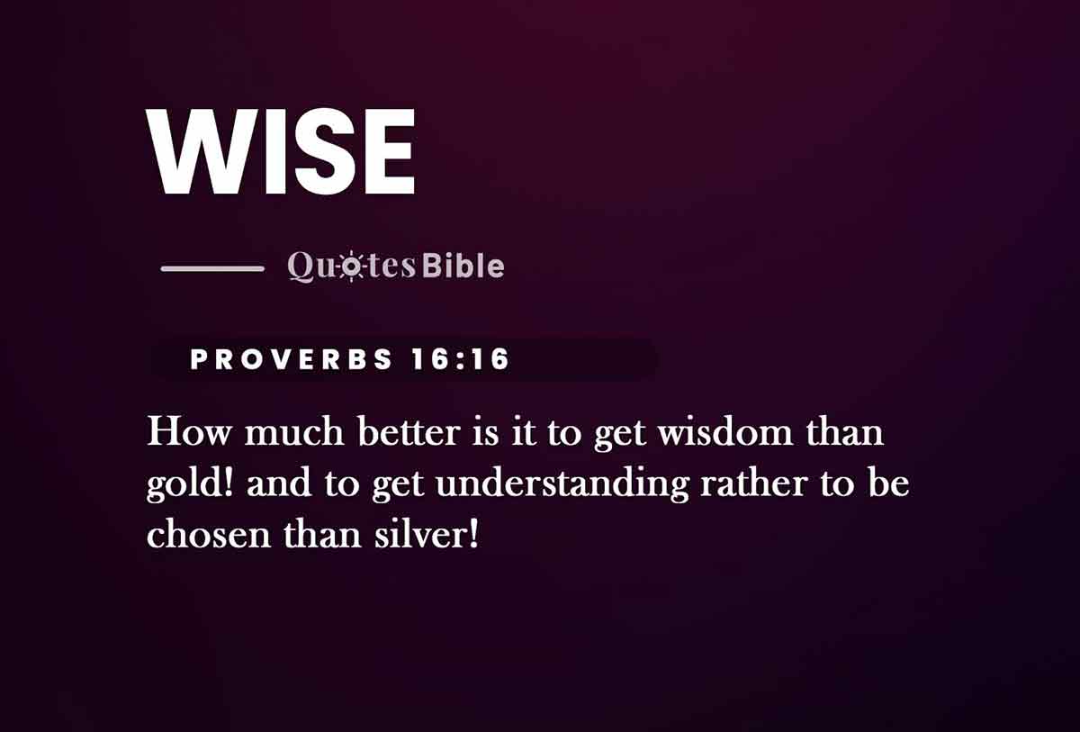 wise bible verses quote