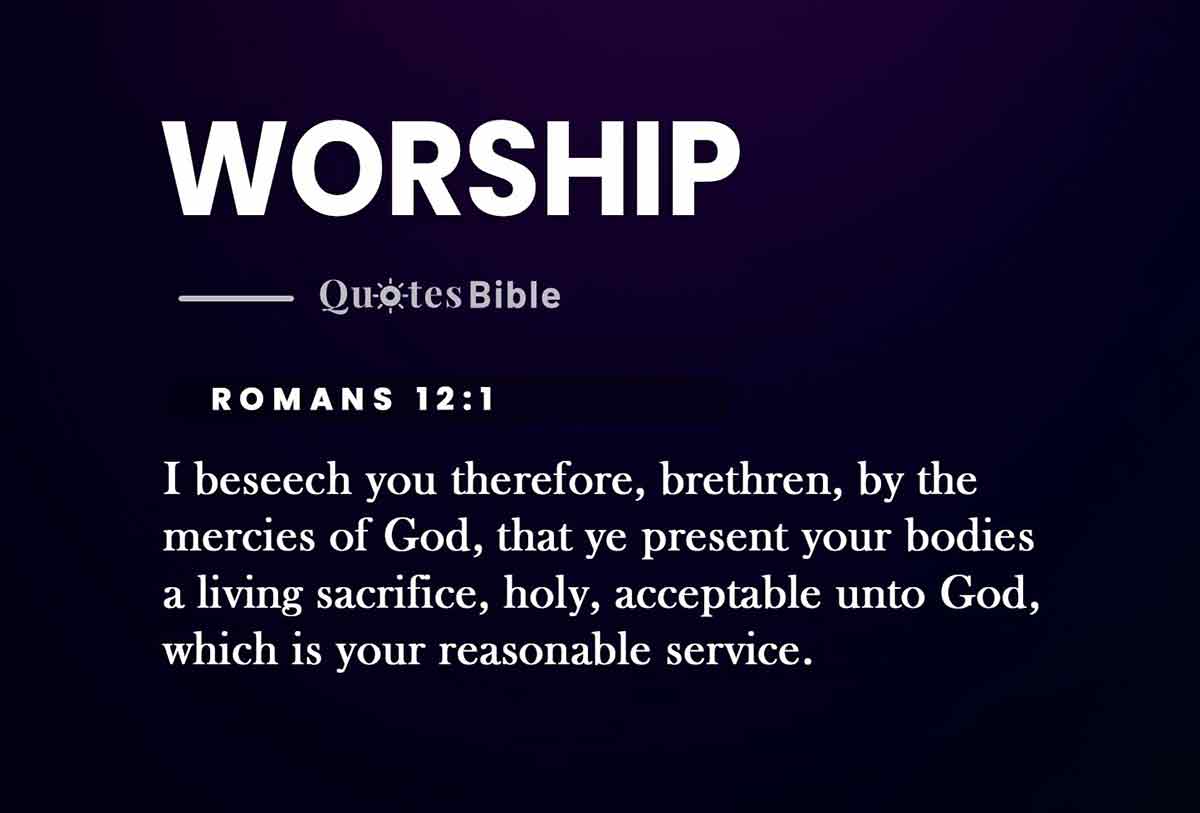 worship bible verses quote