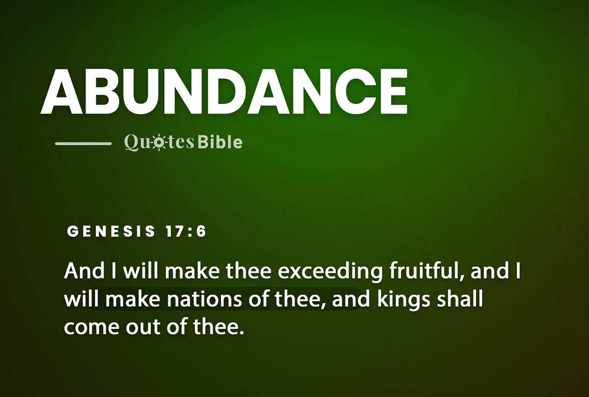 abundance bible verses photo