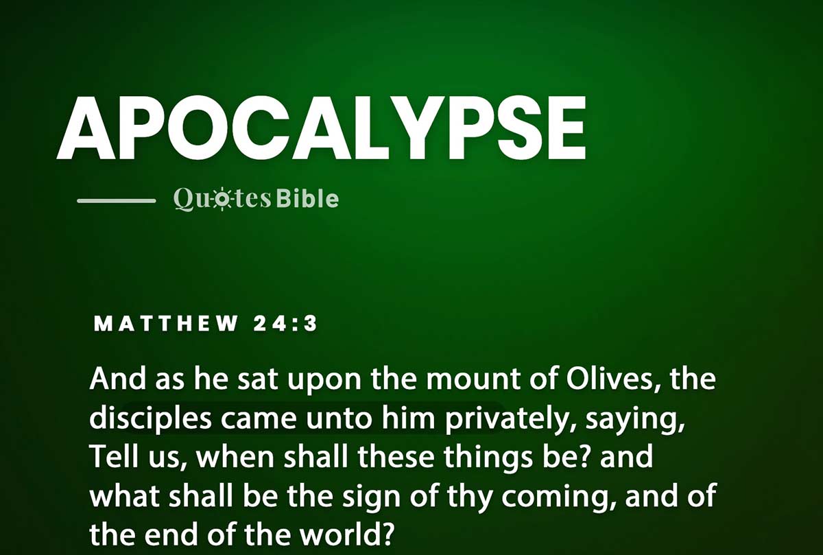apocalypse bible verses photo