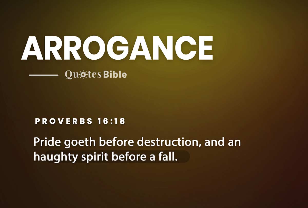 arrogance bible verses photo