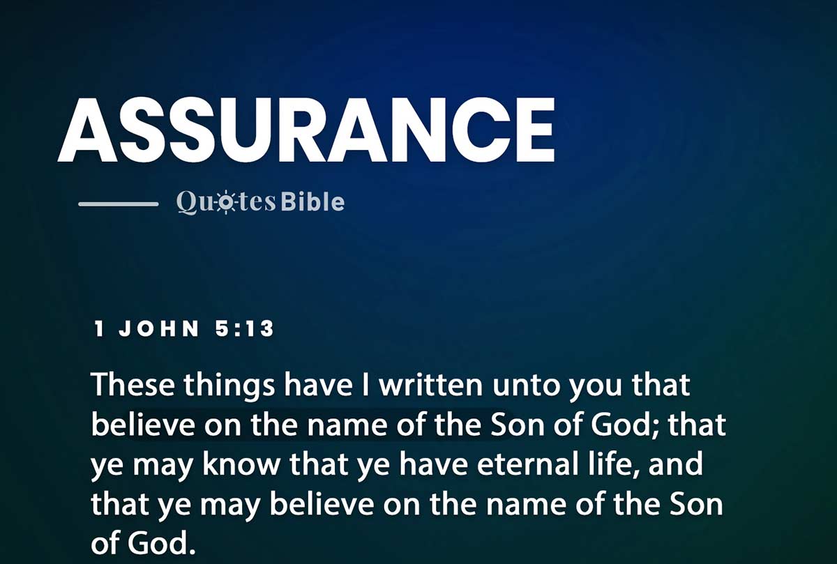assurance bible verses photo