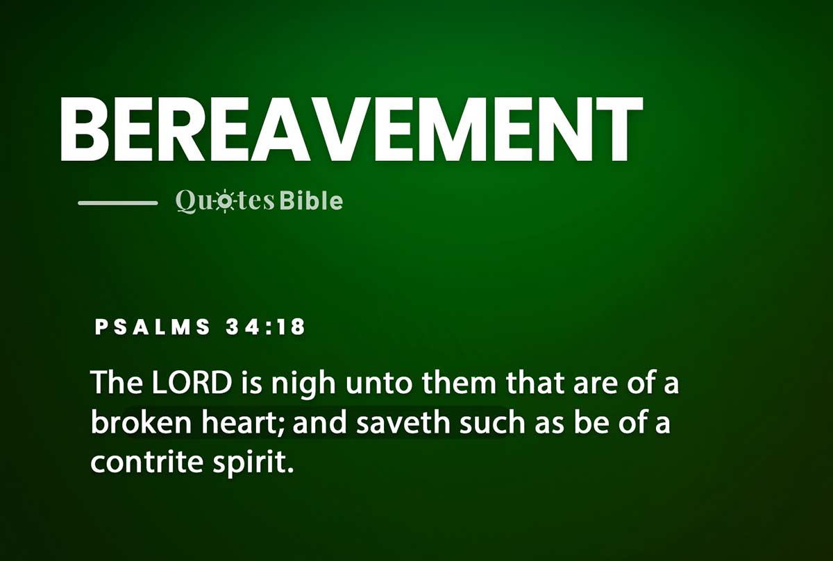 bereavement bible verses photo