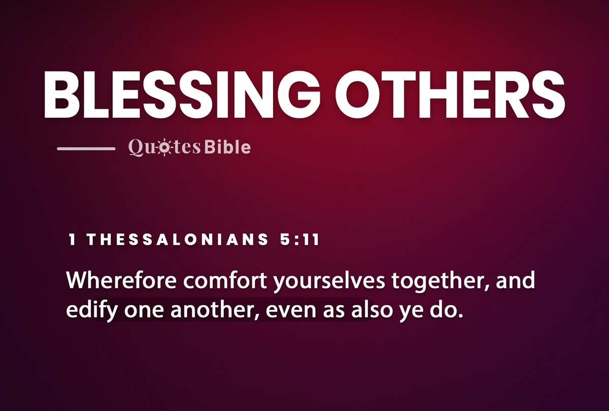 blessing others bible verses photo