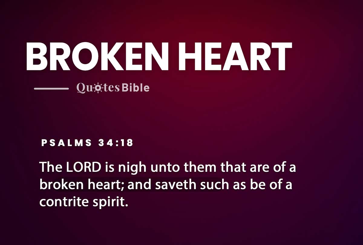 broken heart bible verses photo
